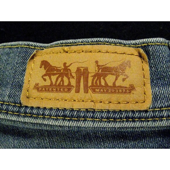 LEVIS 512 CUTOFF JEAN SHORTS Womans 10M Blue Denim Stretch Daisy Duke Cut Off - Picture 9 of 10